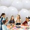 6-Pack 22-Inch Round White Foil Balloons – Metallic Mylar Balloons for Birthday, Anniversary, Bridal Shower, Baby Shower, and Party Decorations (White)